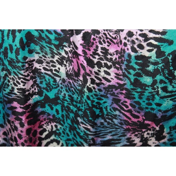 Torrid Animal Print Short Sleeved Top Multi Colored Plus Size 2 18/20 2X HW492 - Picture 8 of 16